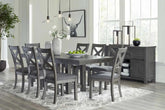 Myshanna 9Pc Dining Set in Grey | Signature Design by Ashley